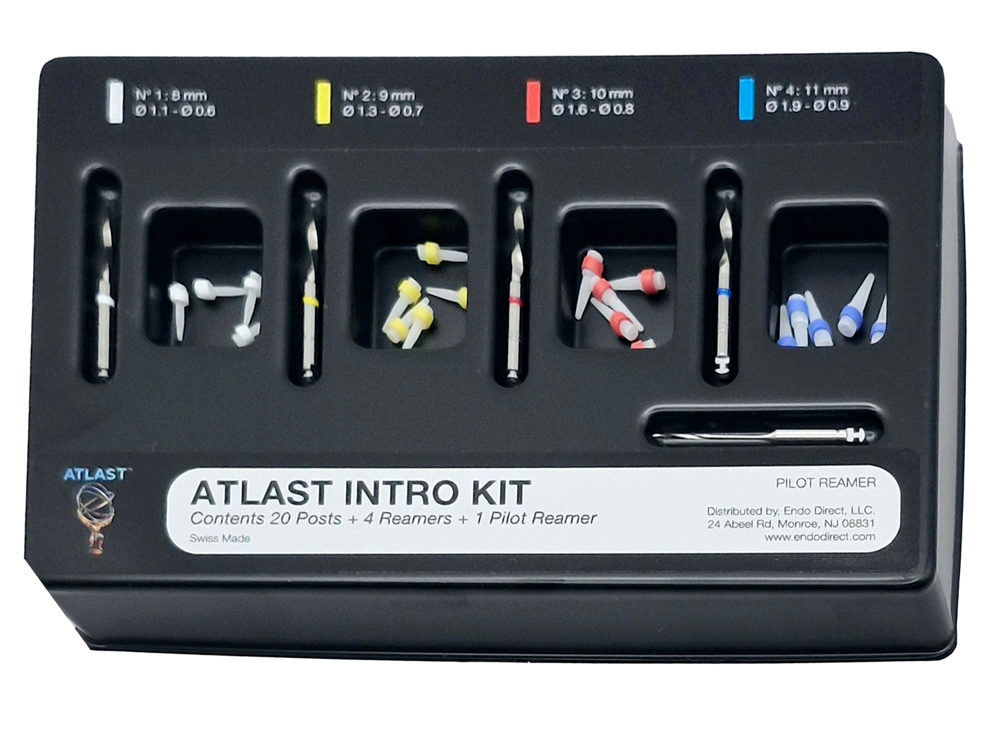 Intro. Kit , 20 Post, 4 Reamers & 1 Pilot Reamer